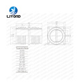 LYC183 Schaltanlage 12kV Isolierung Buchse -Hochspannungs -Epoxidharzwand durch Buchse